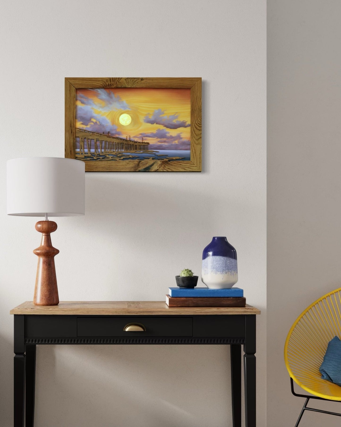 “Pier at Dawn” Original Painting - Havyn