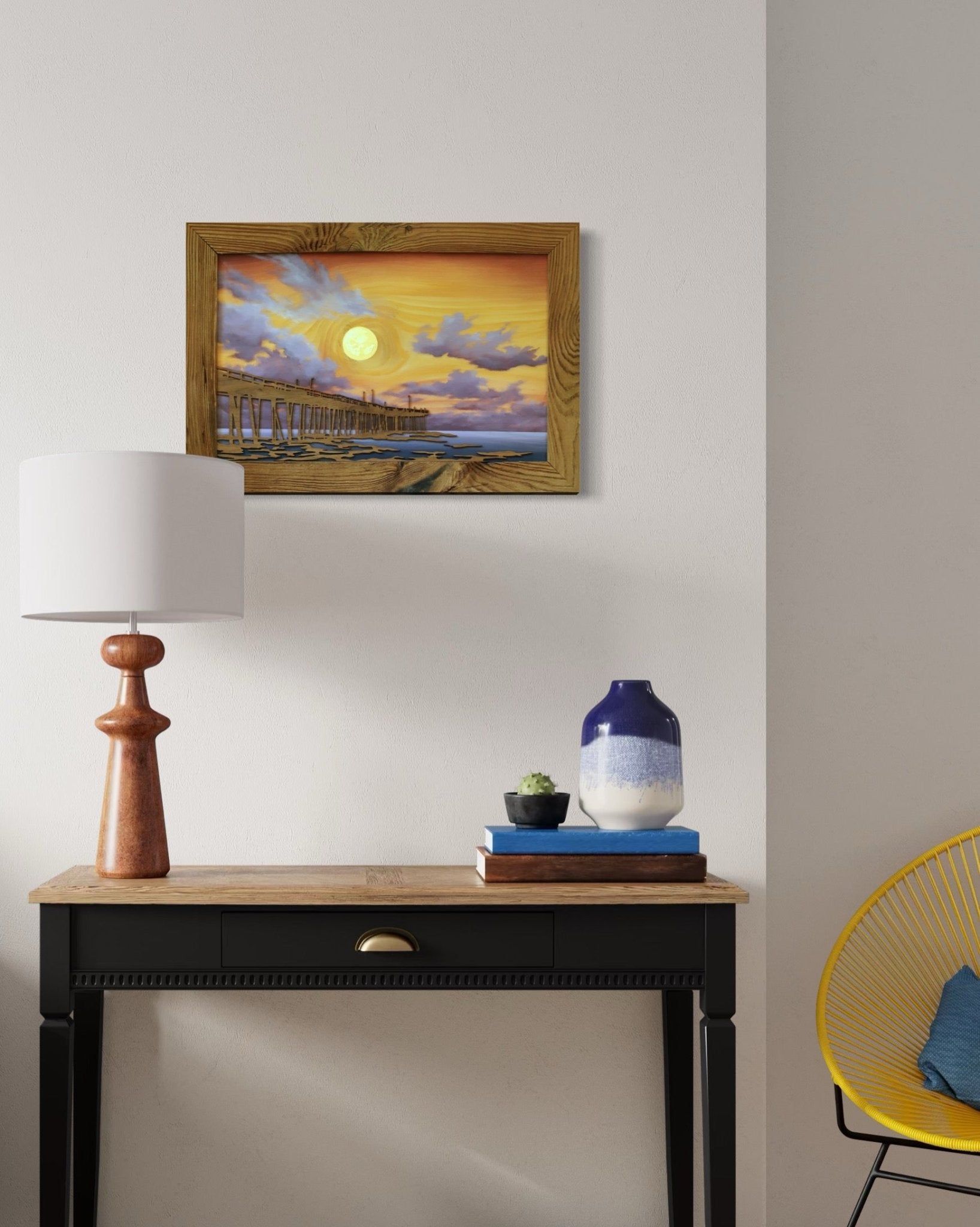 “Pier at Dawn” Original Painting - Havyn