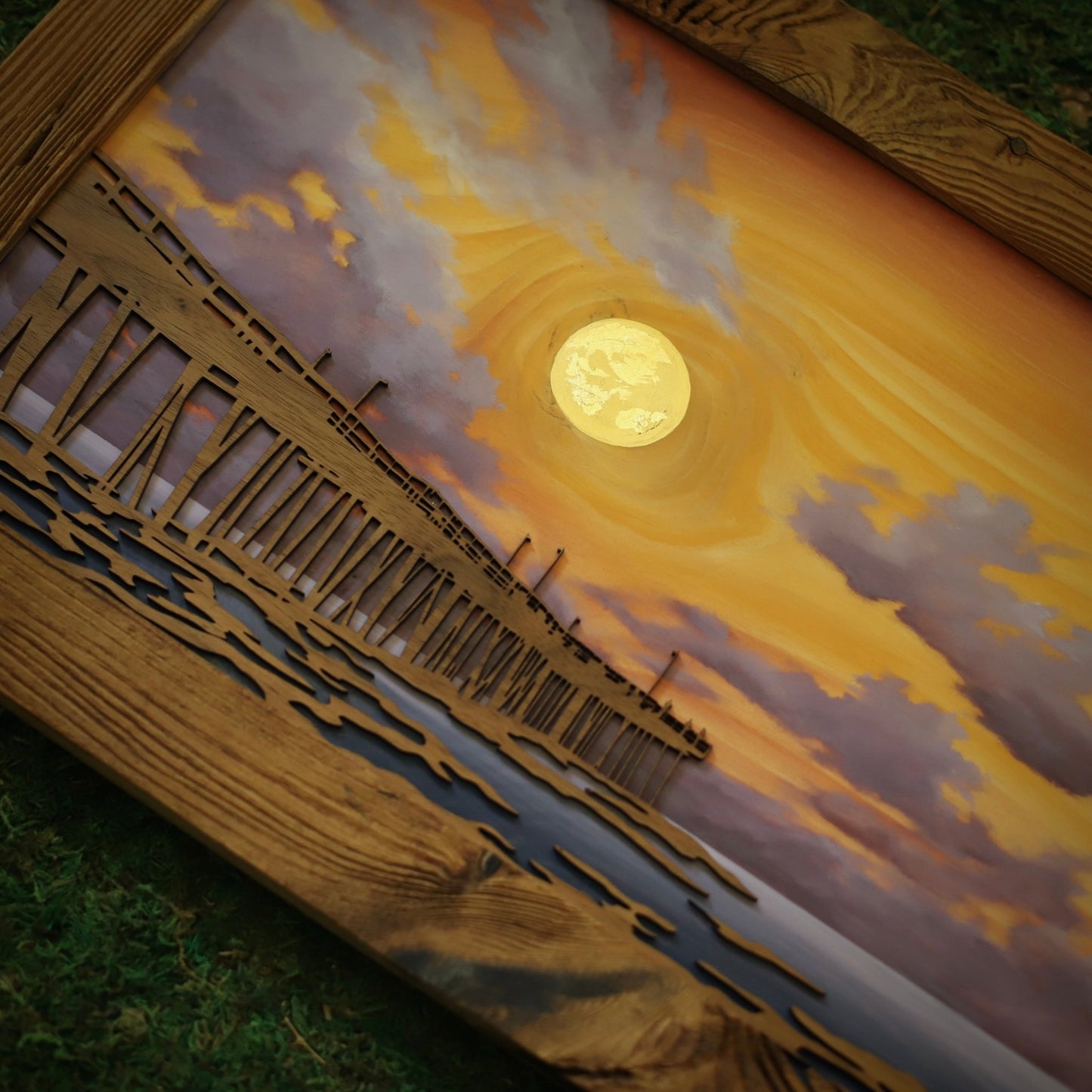 “Pier at Dawn” Original Painting - Havyn