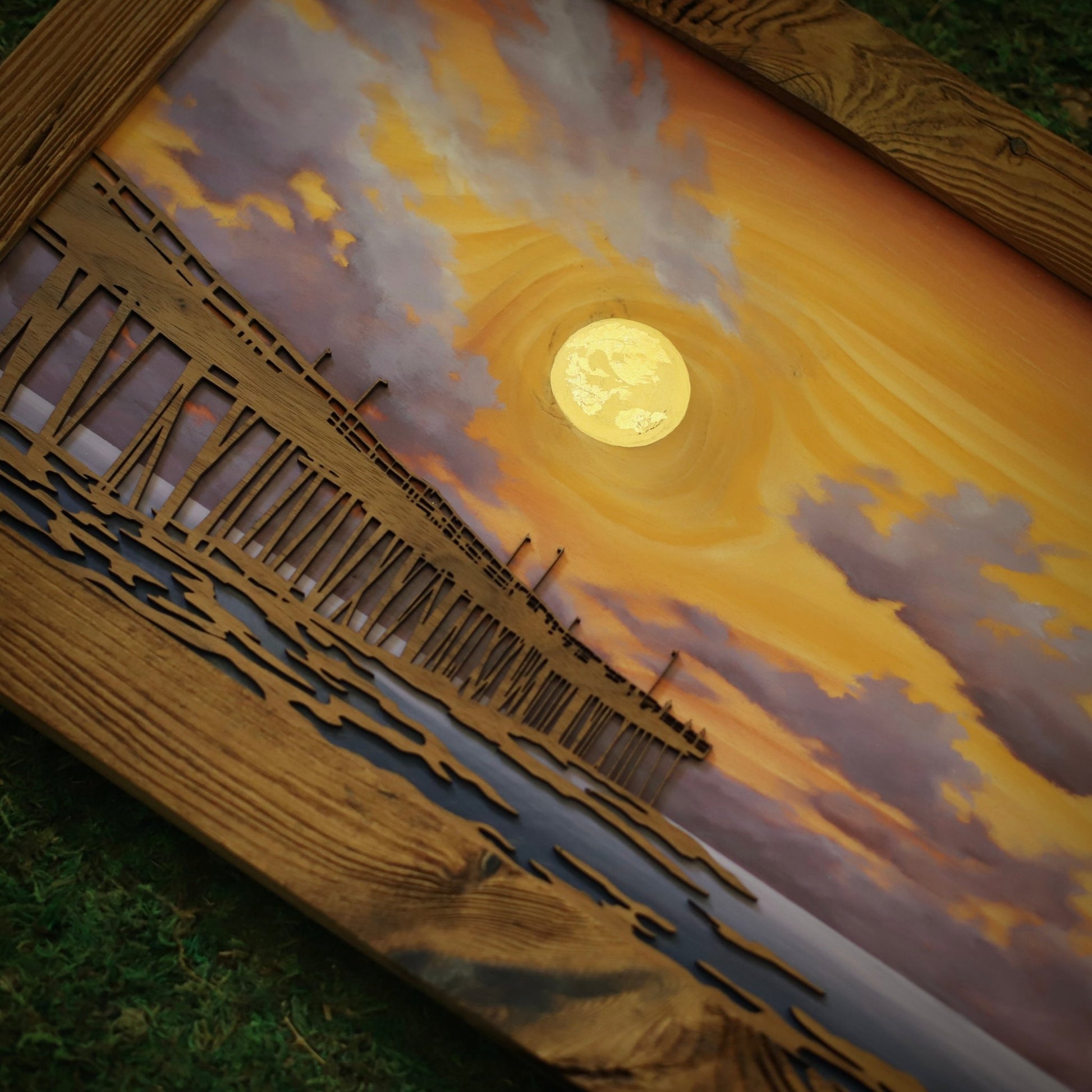 “Pier at Dawn” Original Painting - Havyn