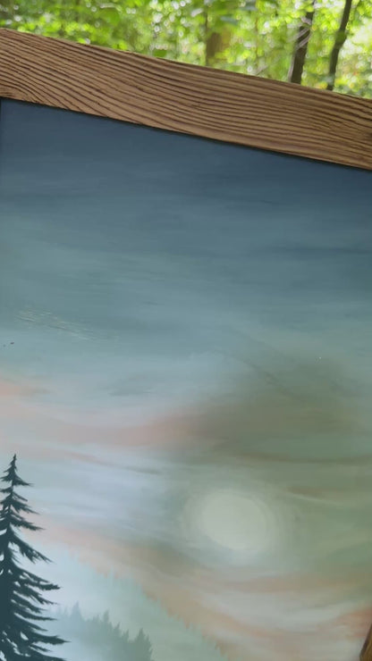 “Breaking Through the Fog” Original Painting, Made to Order