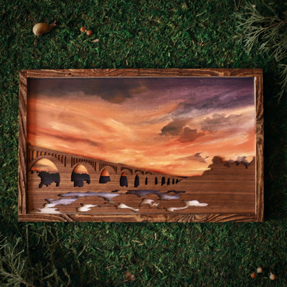 "Richmond Railway Bridge" 15" James River Print - Havyn