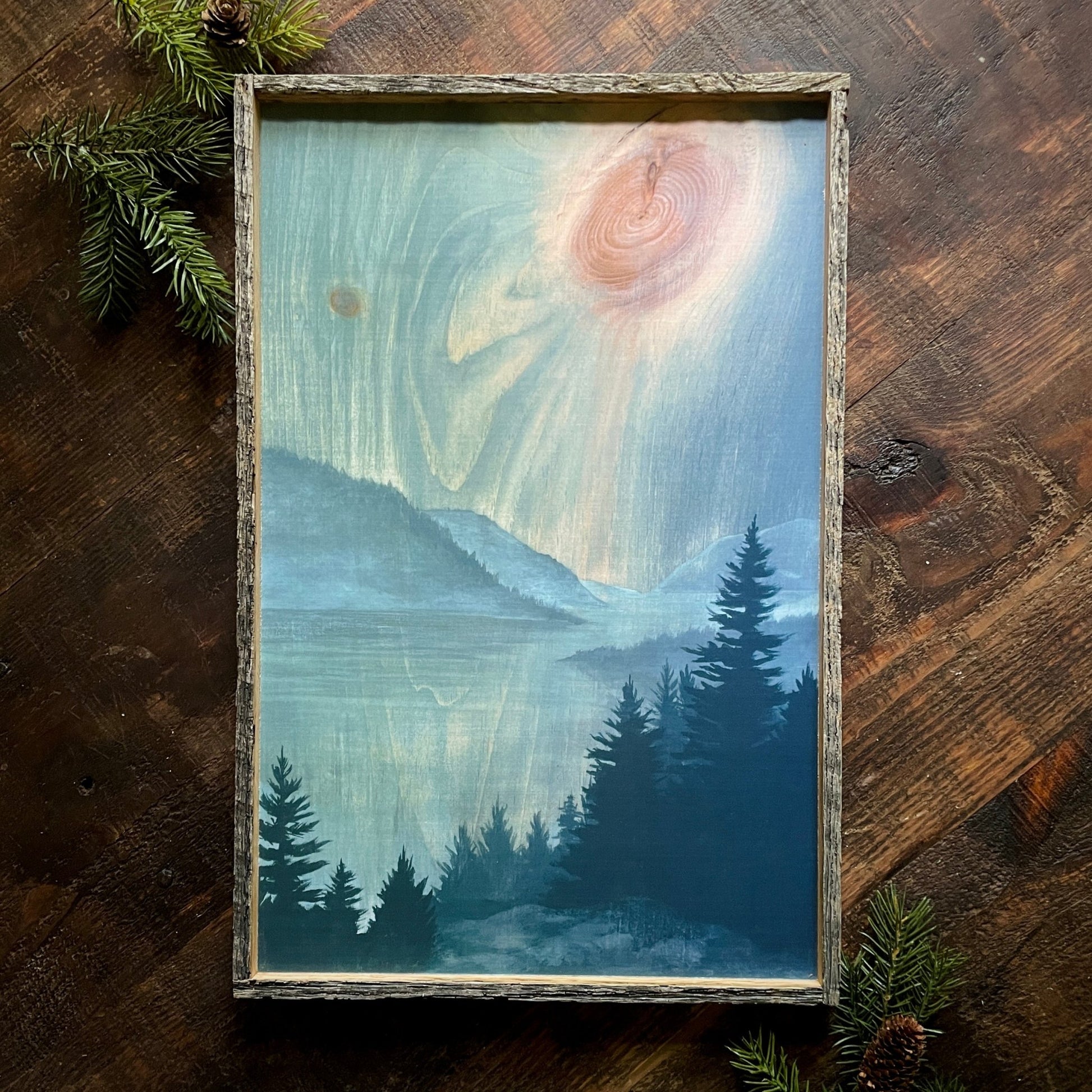 "Stillness on the Lake" 12x18" Framed Print - Havyn