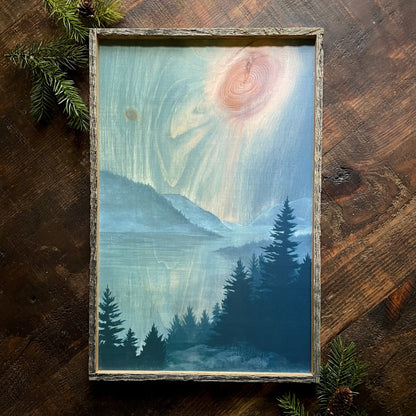 "Stillness on the Lake" 12x18" Framed Print - Havyn