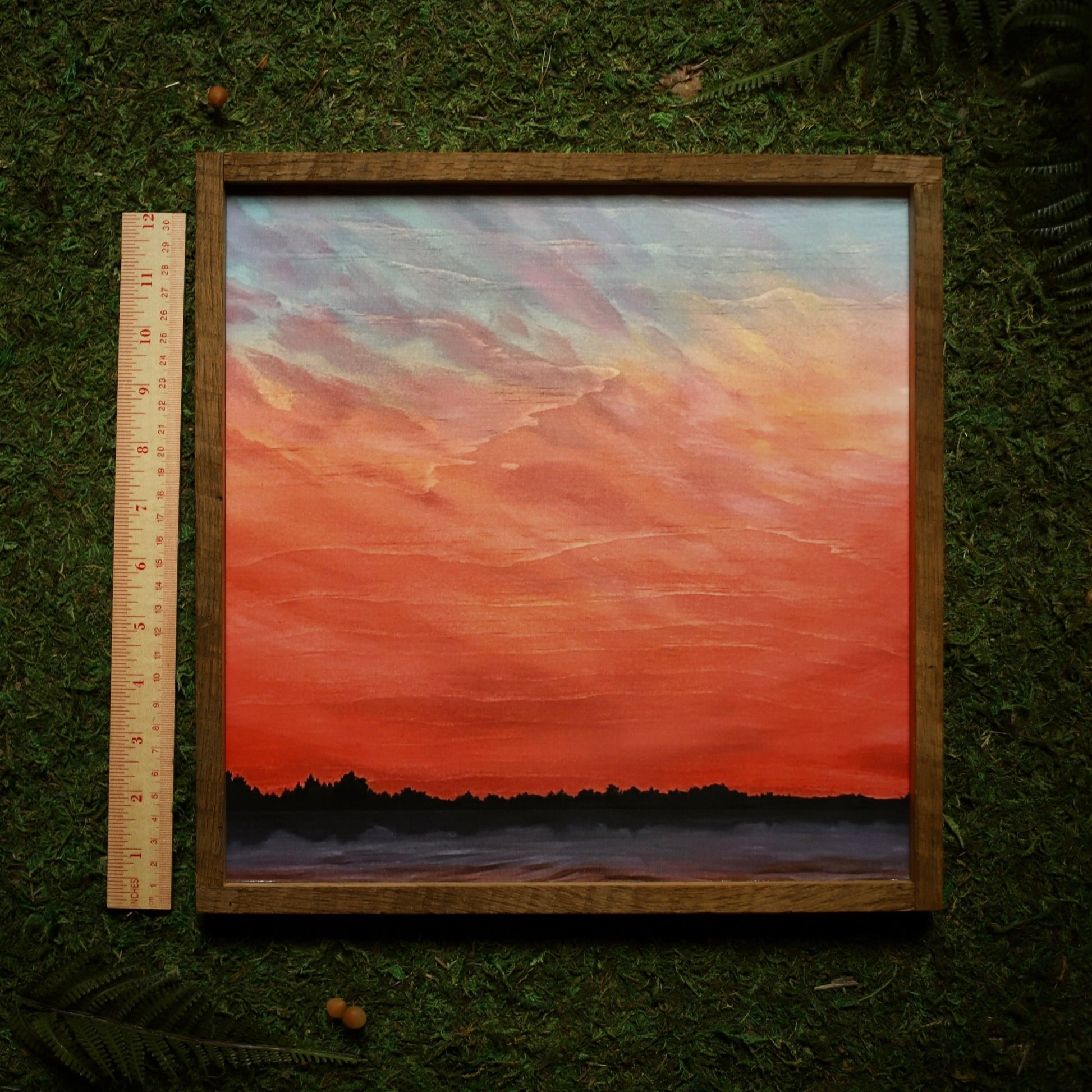 “Stony Brook Sunset" 12x12" Framed Print - Havyn