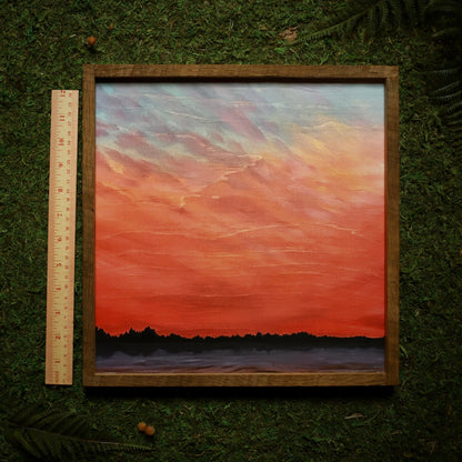 “Stony Brook Sunset" 12x12" Framed Print - Havyn