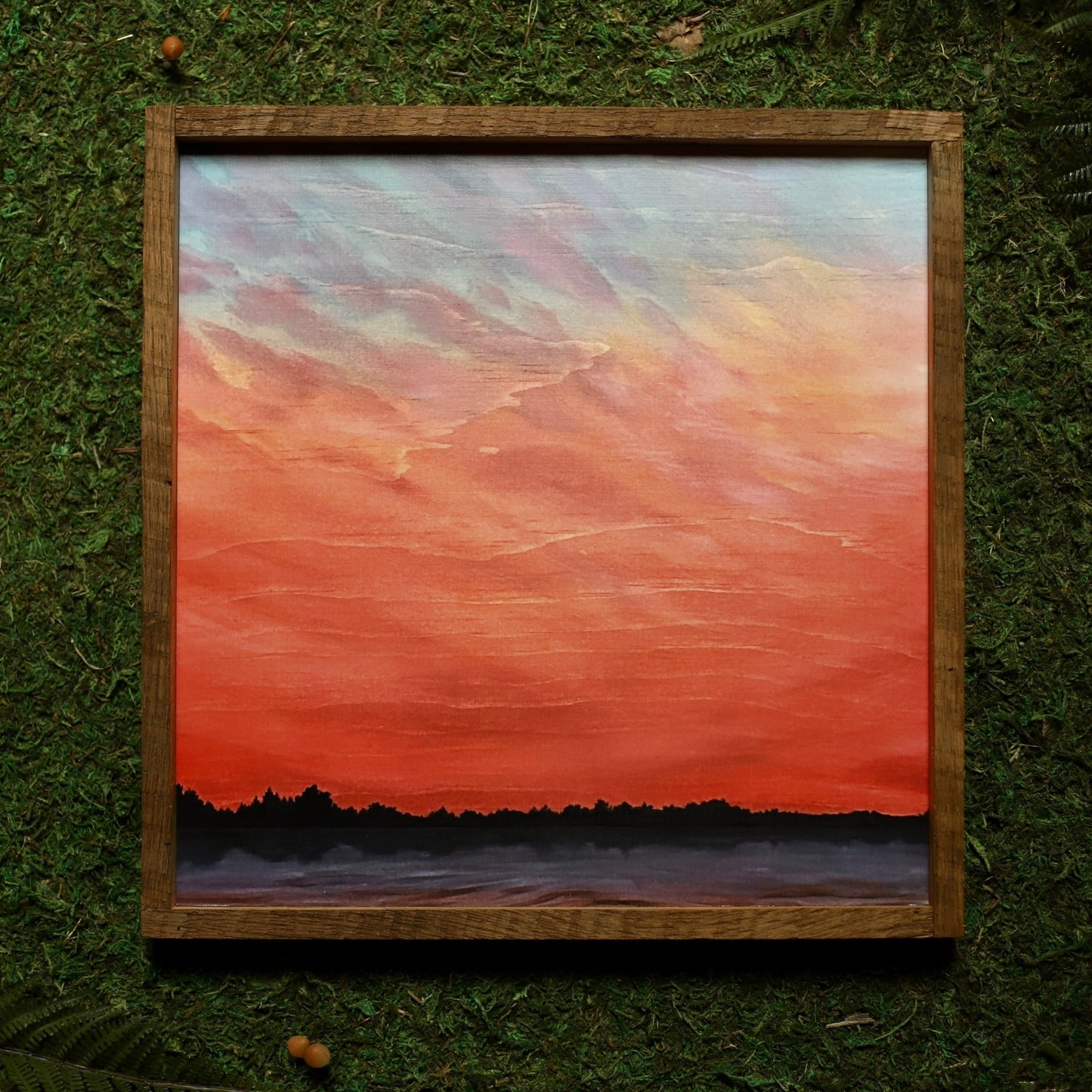 “Stony Brook Sunset" 12x12" Framed Print - Havyn