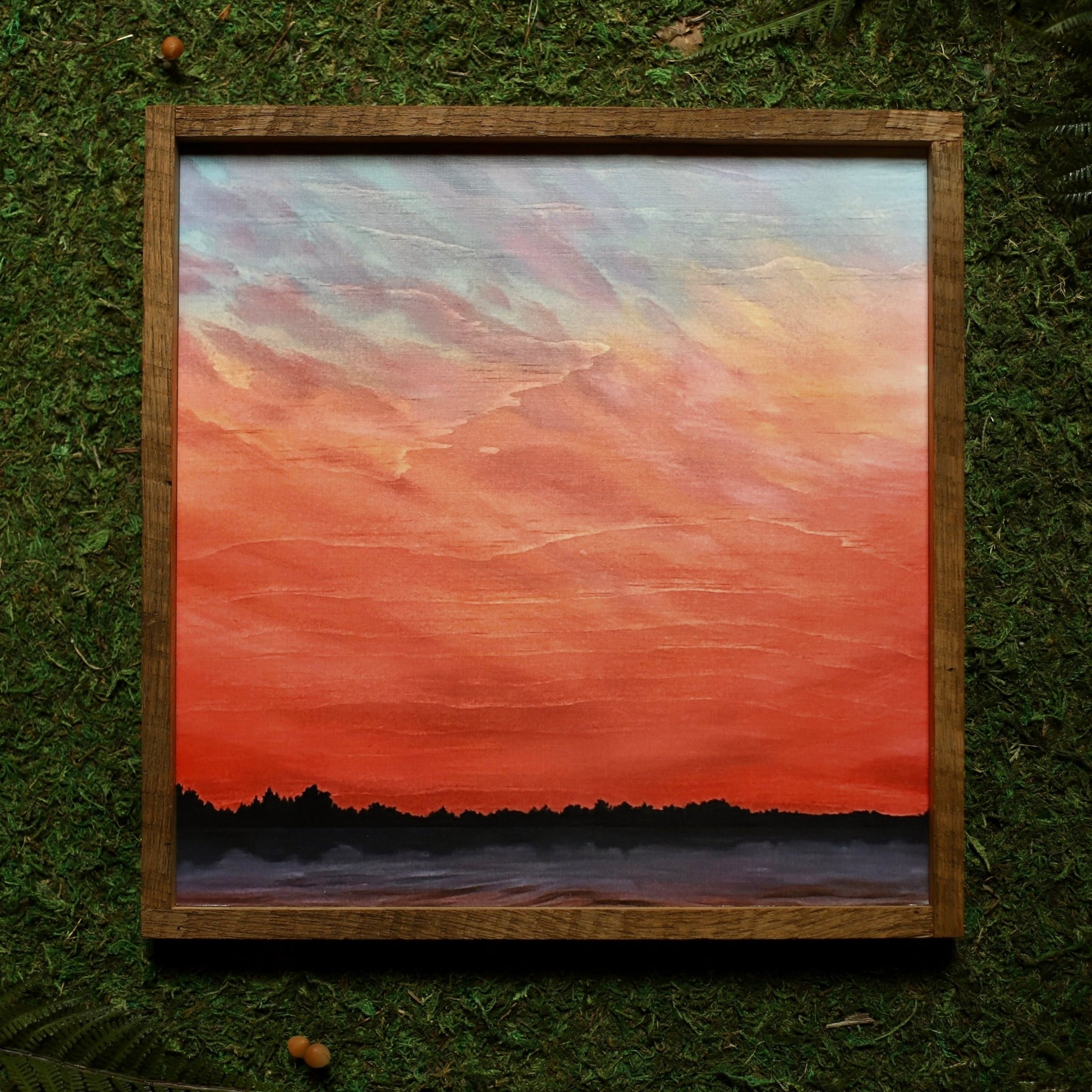 “Stony Brook Sunset" 12x12" Framed Print - Havyn