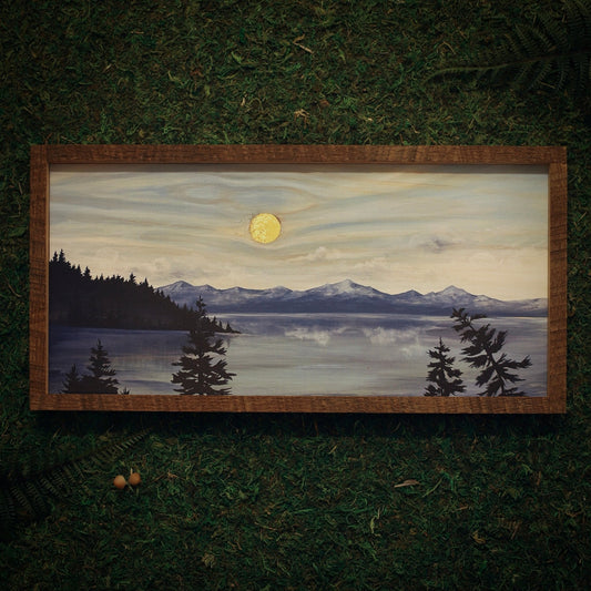 “Tahoe Blue" 6x18" Framed Print - Havyn