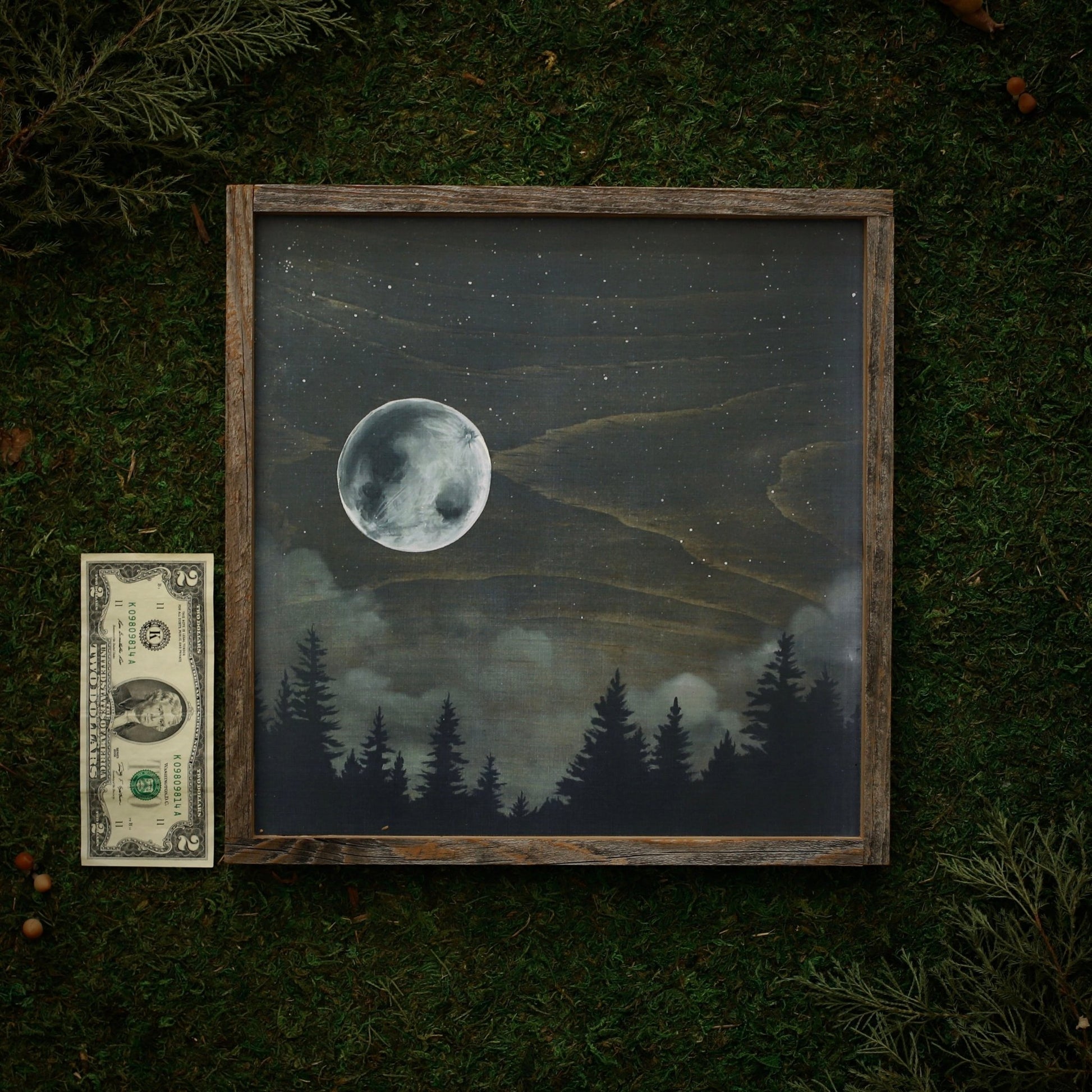 "Wolf Moon" Square Framed Print - Havyn