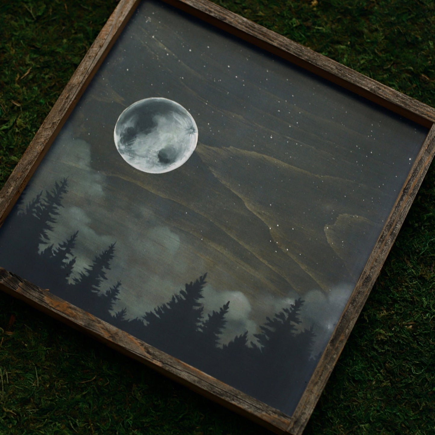 "Wolf Moon" Square Framed Print - Havyn