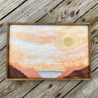 "Corolla Sunrise" 12x18 Dunes Framed Print