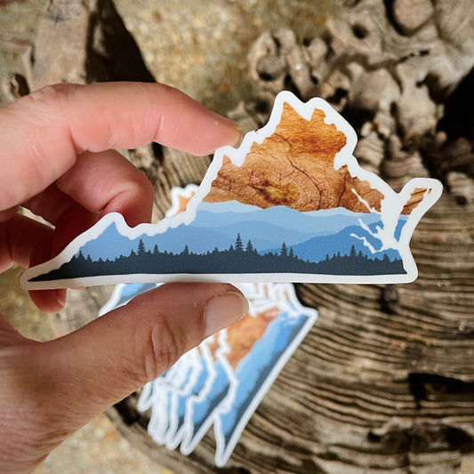 “Blue Ridge Beauty” 4” Sticker - Havyn