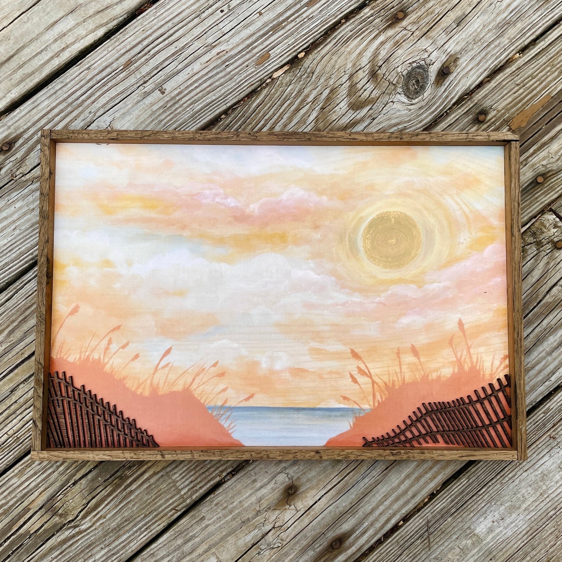 "Corolla Sunrise" 12x18 Dunes Framed Print - Havyn