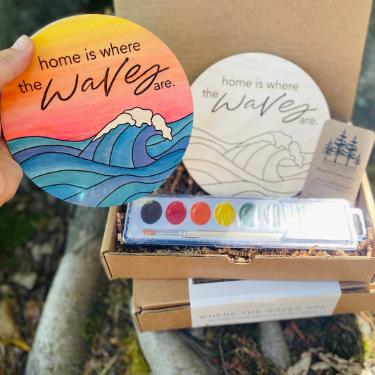 "Home is Where the Waves Are" Watercolor DIY Kit - Havyn