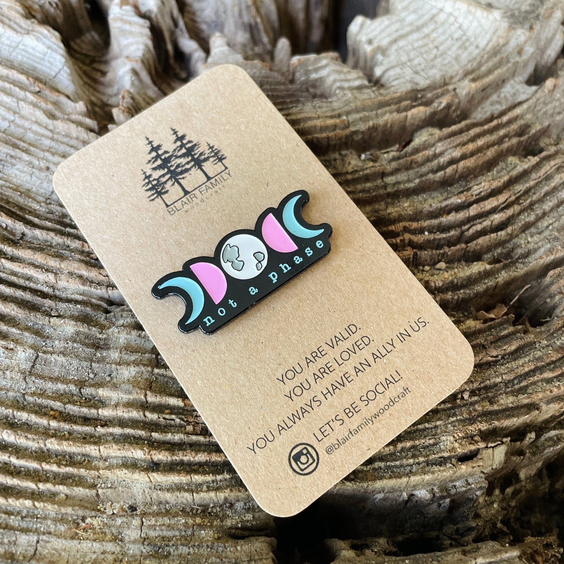 Trans Pride Not a Phase Pin - Havyn