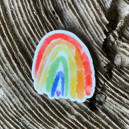 Watercolor Rainbow 2” Sticker - Havyn