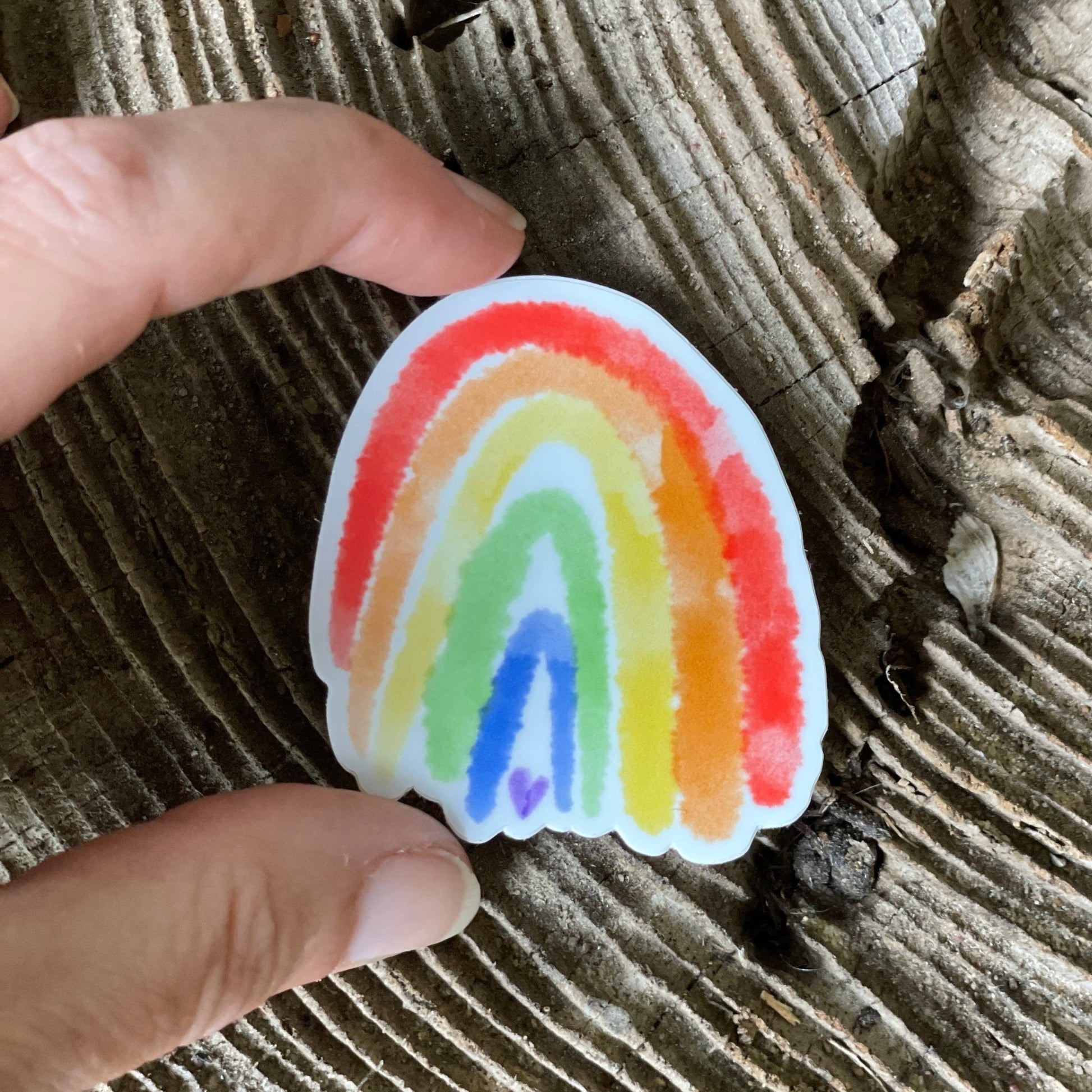 Watercolor Rainbow 2” Sticker - Havyn